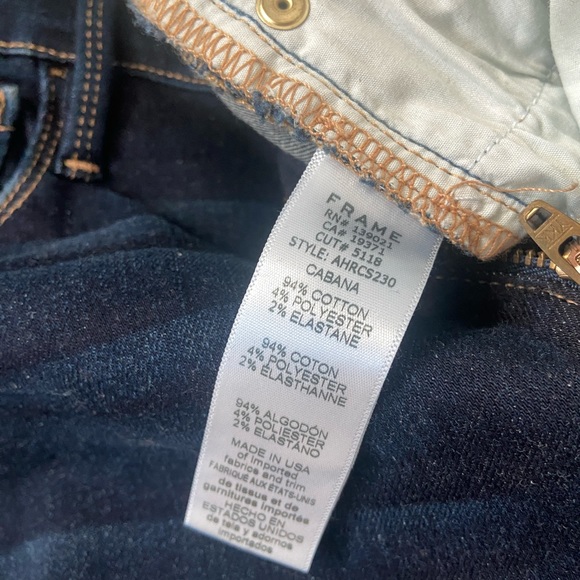 Frame Ali High Rise Cigarette Jean in Cabana 25 - Picture 5 of 5